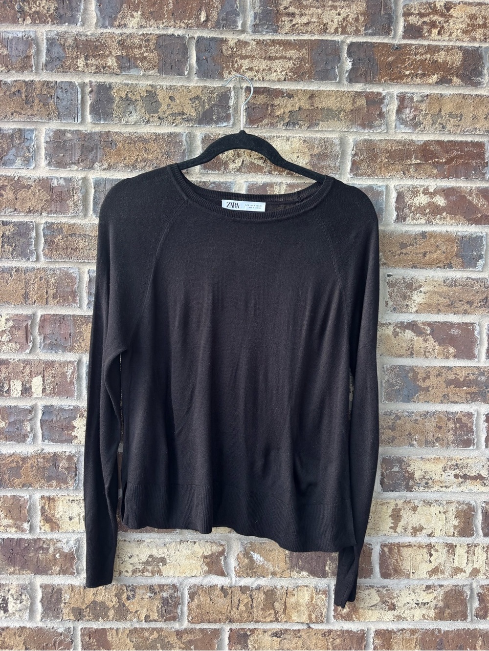 Zara Black Women's Lightweight Knit Top